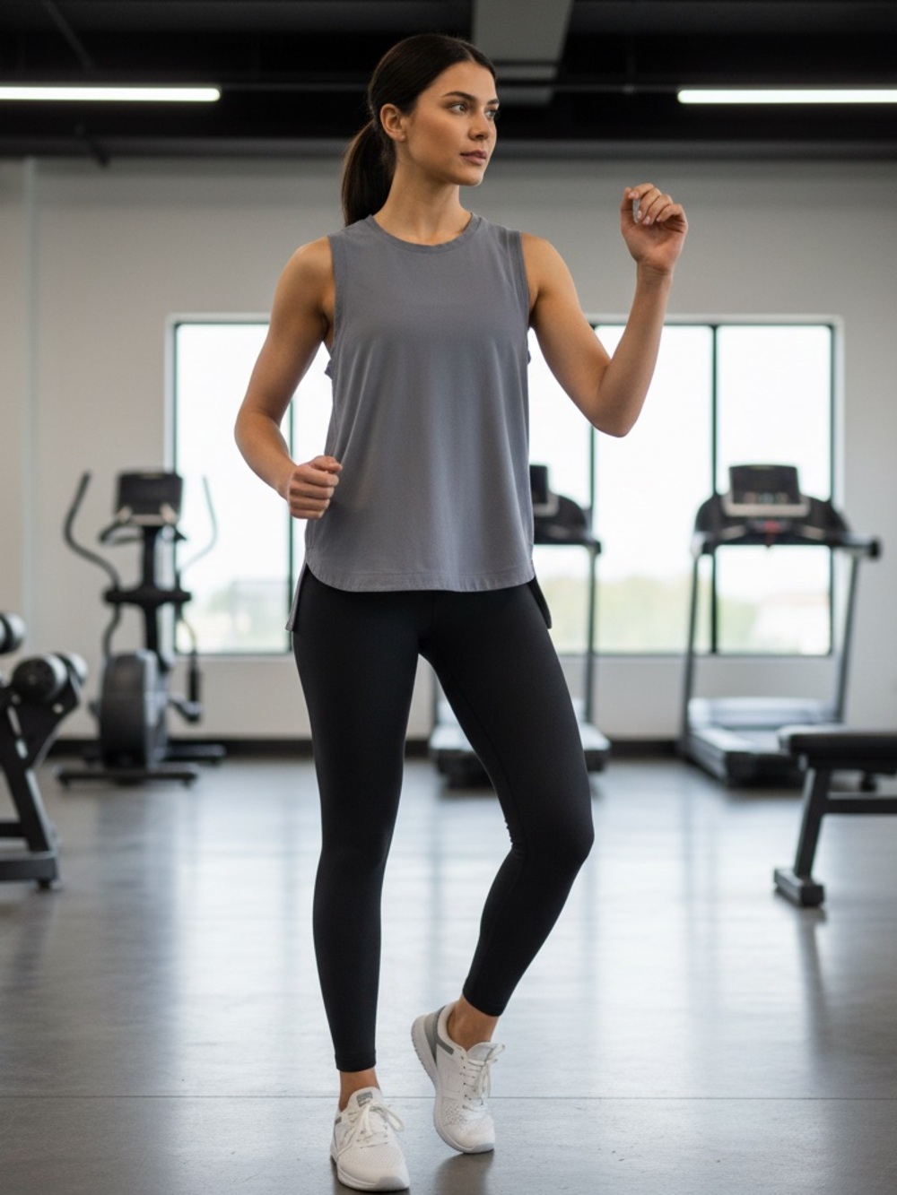 Athleta Charcoal Activewear Tank size Small